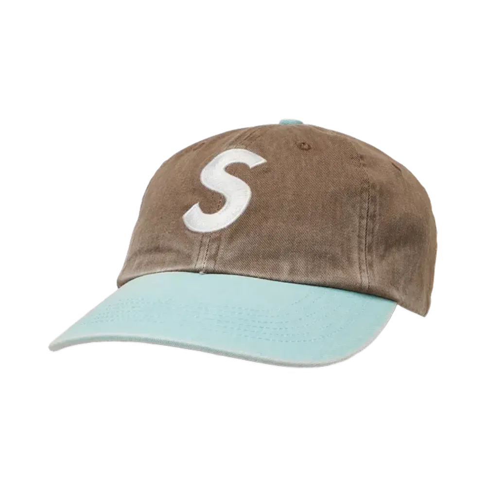 Supreme Pigment Coated 2-Tone S Logo 6-Panel "Brown"