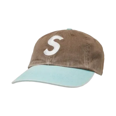 Supreme Pigment Coated 2-Tone S Logo 6-Panel "Brown"