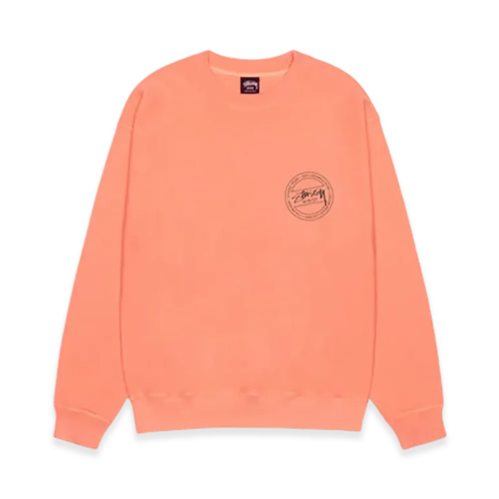 Stussy Wear Crew Pigment Dyed "Sherbert"