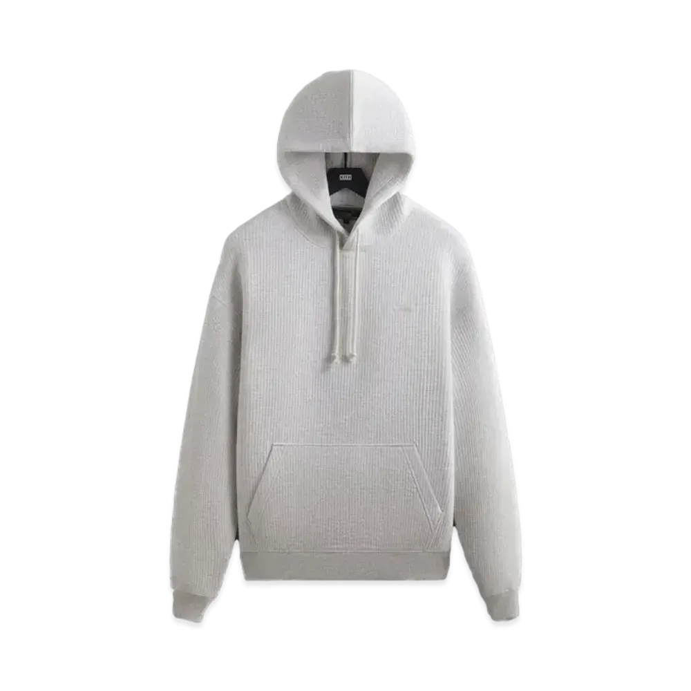 Kith Striped Interlock Williams III Hoodie "Light Heather Grey"