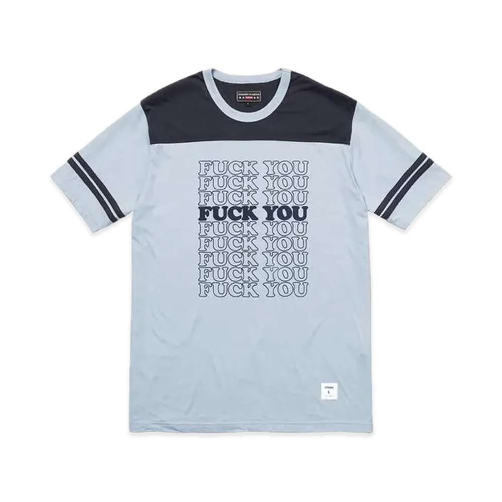 Supreme x HYSTERIC GLAMOUR Fuck You Football Tee "Light Blue"
