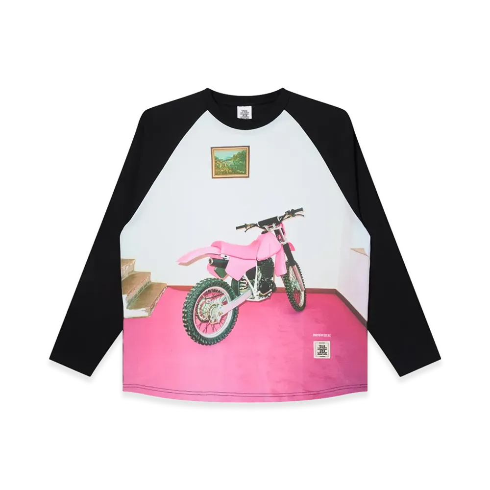 BlackEyePatch CES XC Bike Raglan L/S Tee "White/Black"