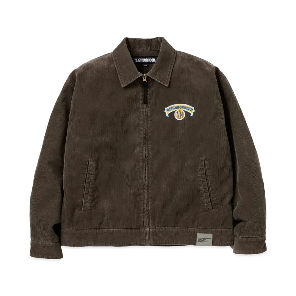 NEIGHBORHOOD Washed Corduroy Work Jacket "Olive Drab"
