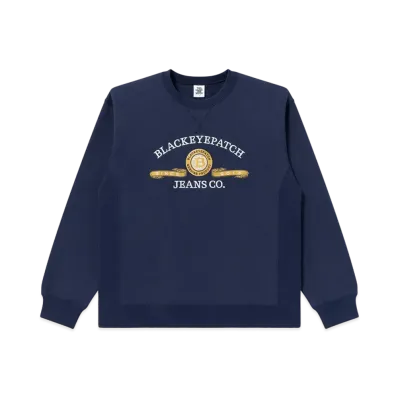 BlackEyePatch Currensy Emblem Crew Sweat "Navy"
