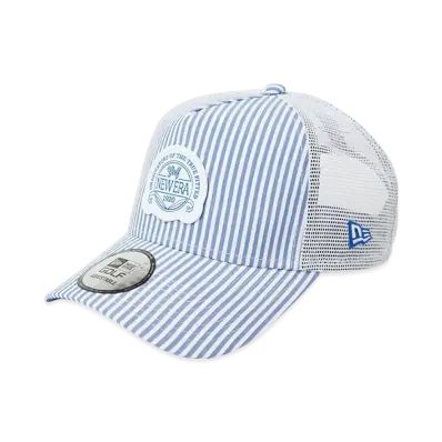 NEW ERA Golf 9Forty A-Frame Tracker Seersucker "Blue Stripe"