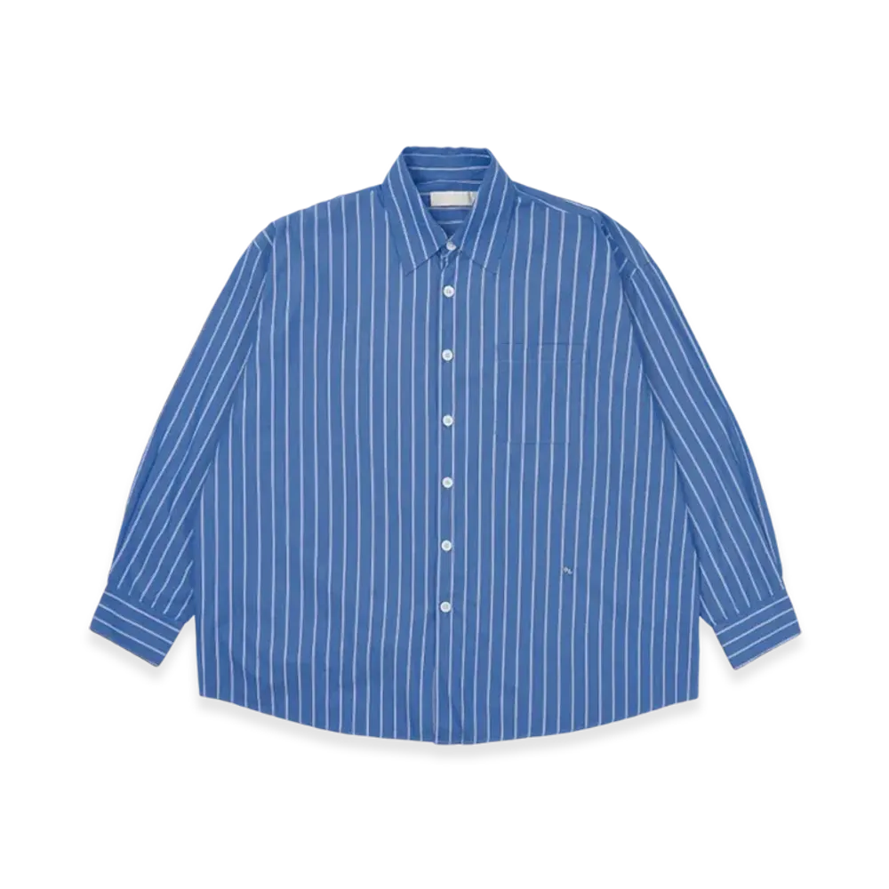 OUR LEGACY Classic Stripe Borrowed Shirt "Blue White"