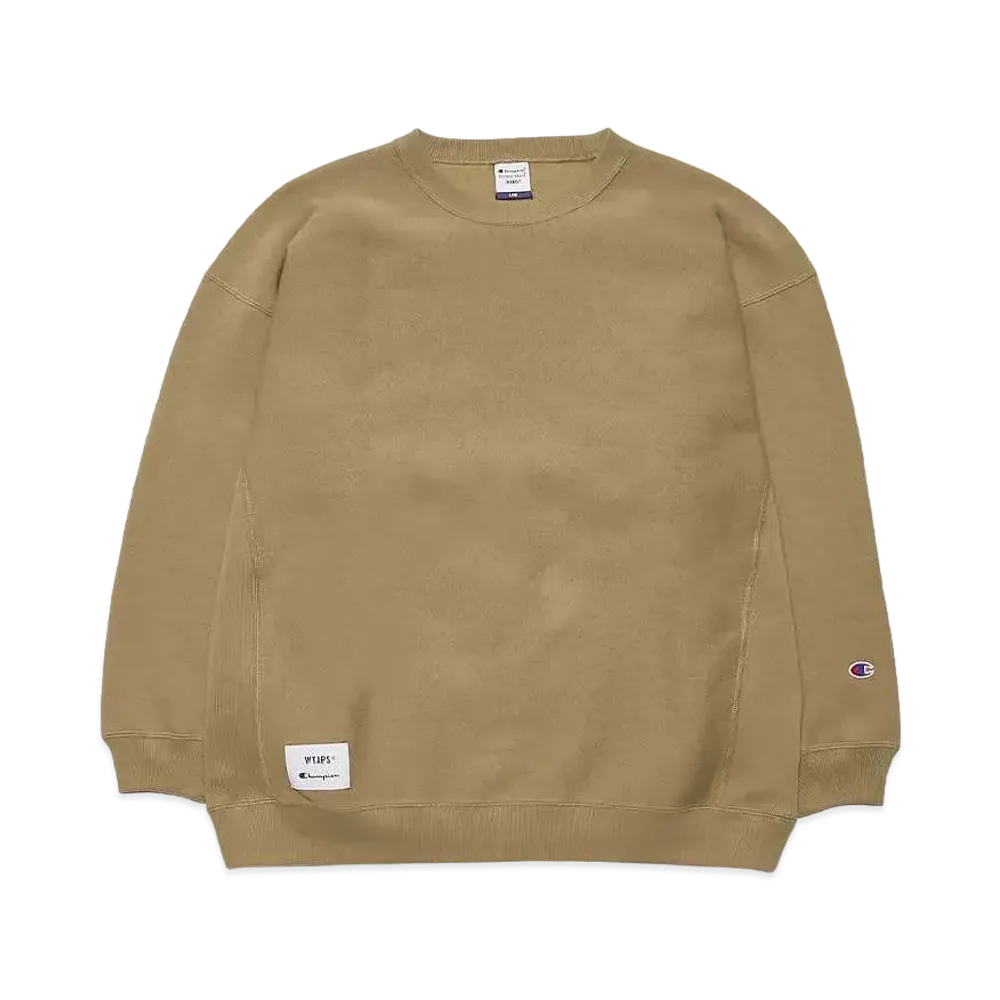 WTAPS Academy / Crew Neck / Cotton. Champion. Reverse Weave "Beige" (780)