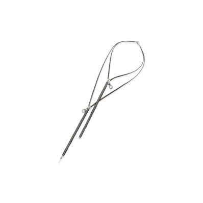 S'YTE Layered Zipper Necklace "Black"