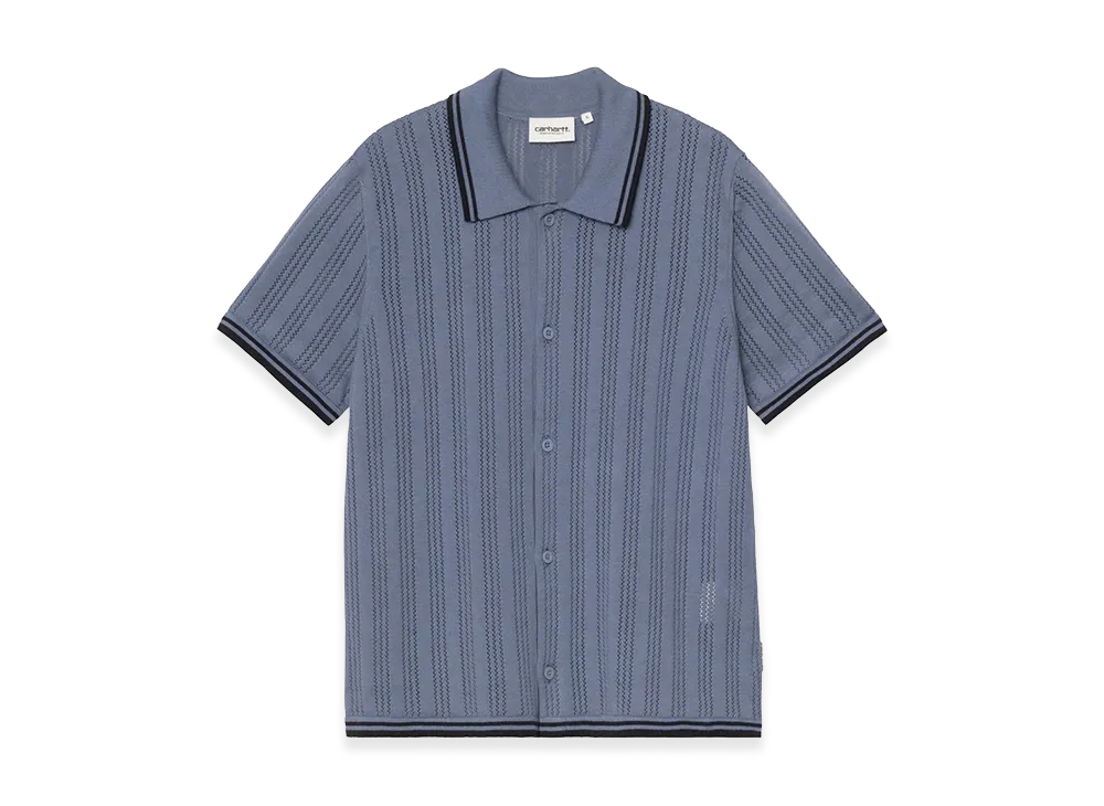Carhartt WIP Women's S/S Ramsey Knit Shirt "Velvet Blue"