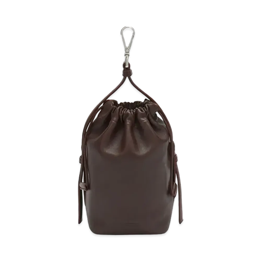 Jil Sander Drawstring Hook Pouch "Dark Purple"