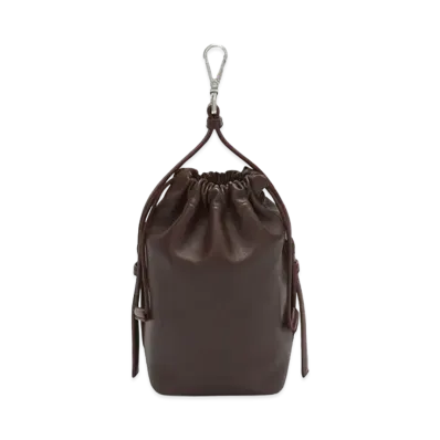 Jil Sander Drawstring Hook Pouch "Dark Purple"
