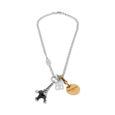 BALENCIAGA Carousel Eiffel Collector Necklace "Silver"