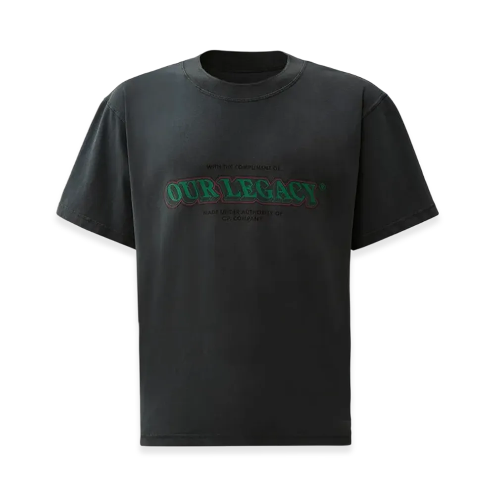 C.P. Company x OUR LEGACY WORK SHOP Heavy Jersey Short Sleeve T-Shirt "Total Eclipse Blue"