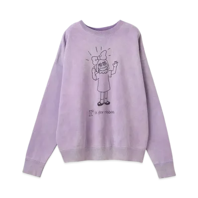 RHC Ron Herman x Sesame Street Prairie Dawn Sweat Shirt "Light Purple"