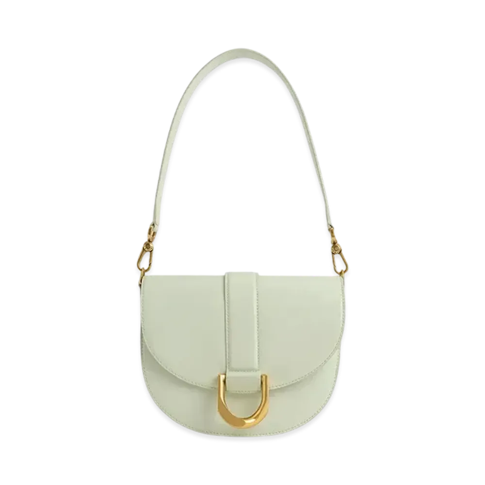 CHARLES & KEITH Gavine Saddle Bag "MintGreen"