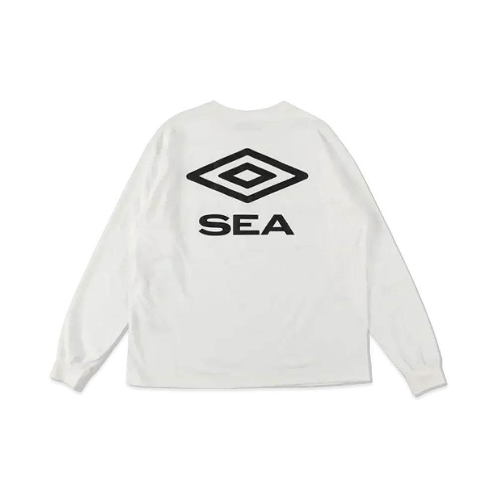 WIND AND SEA x UMBRO L/S Tee "White"