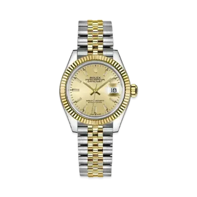 ROLEX Datejust 31 Oyster 31mm "Champagne/Oyster Steel/Yellow Gold"