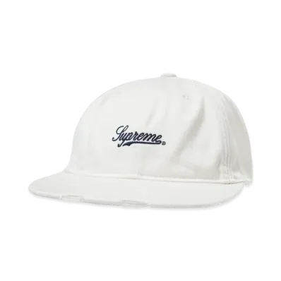 Supreme Distressed Script 6-Panel "Stone"
