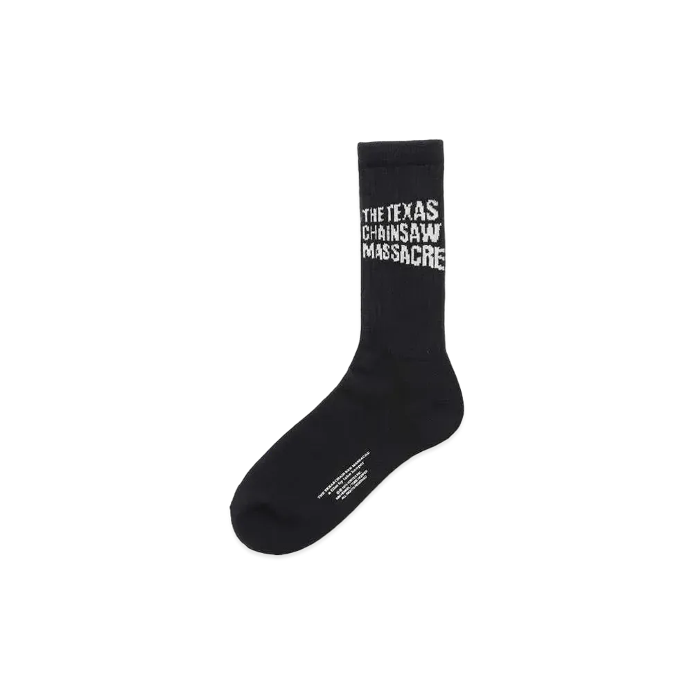 WACKO MARIA THE TEXAS CHAINSAW MASSACRE / SPORTS SOCKS "Black/White"