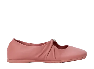 LOEWE Women's Pebble Soft Ballerina in Nappa Lambskin "Blush"