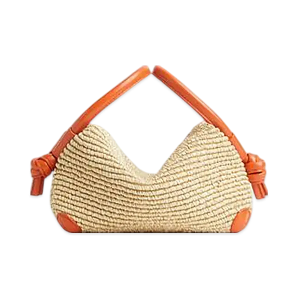 Bottega Veneta Loop Top Handle "Natural/Burned Orange"