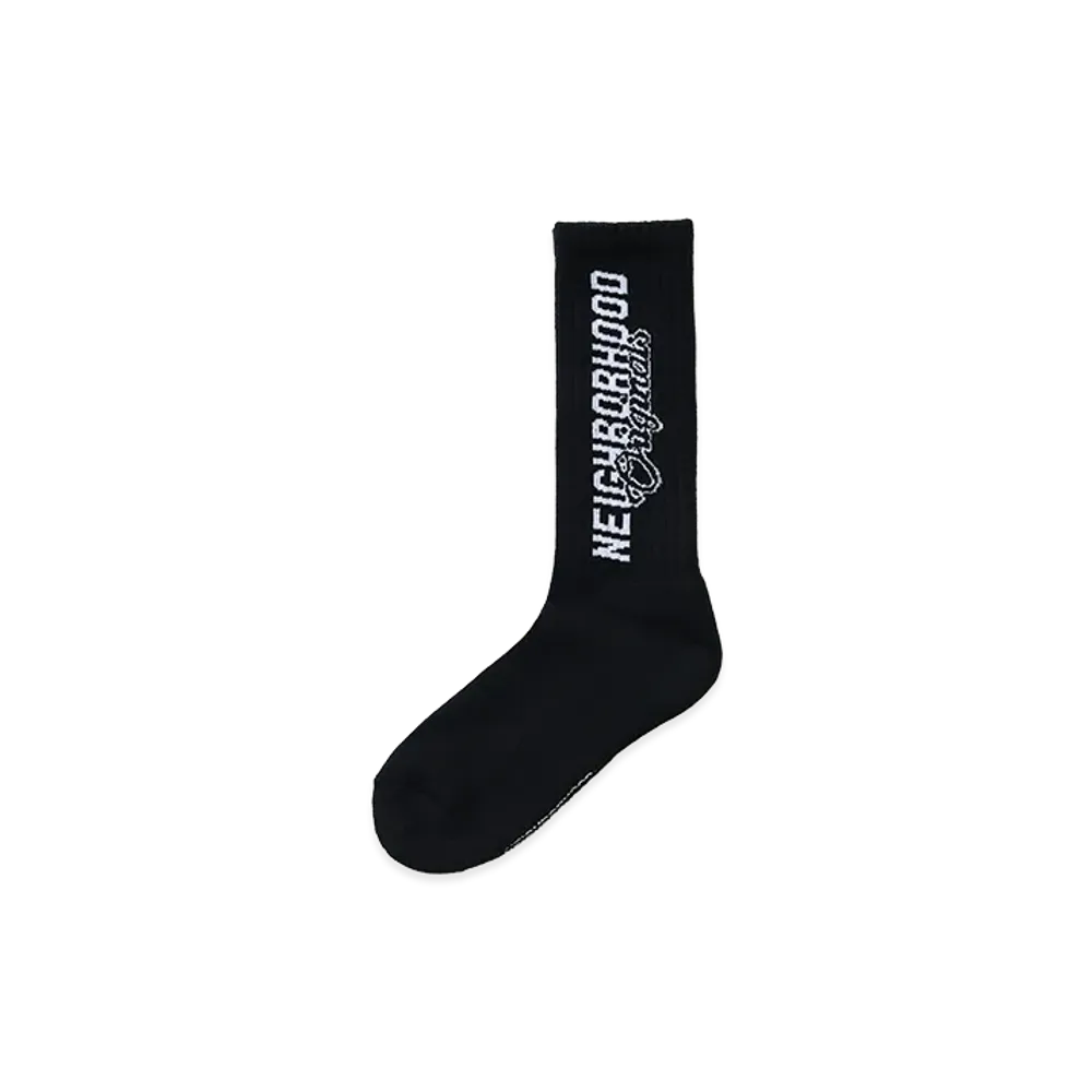 NEIGHBORHOOD Logo Socks "Black"