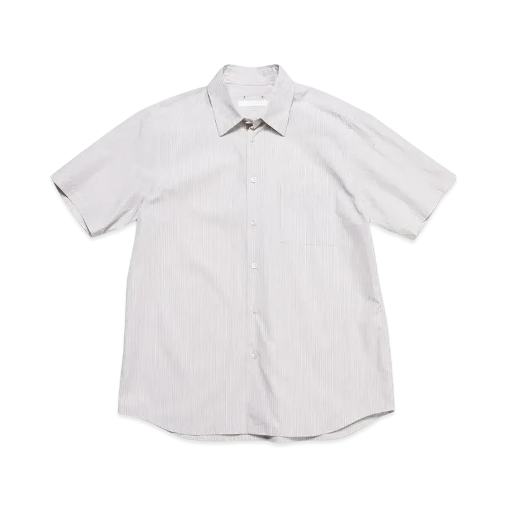 SOPHNET. Stripe Regular Fit S/S Shirt "Gray Stripe"