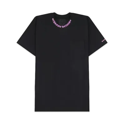 Chrome Hearts Neck Logo S/S T-Shirt "Black/Pink"