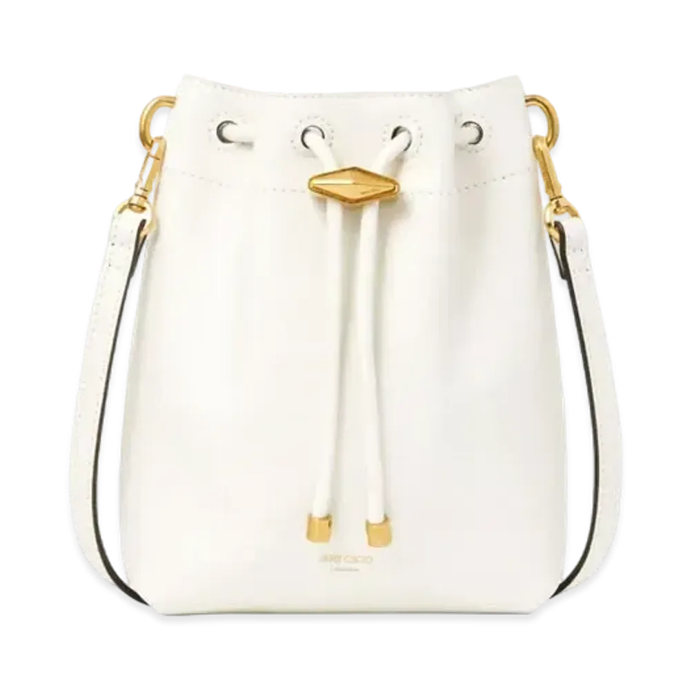 Jimmy Choo Cinch Mini Leather Mini Bag "Latte/Gold"