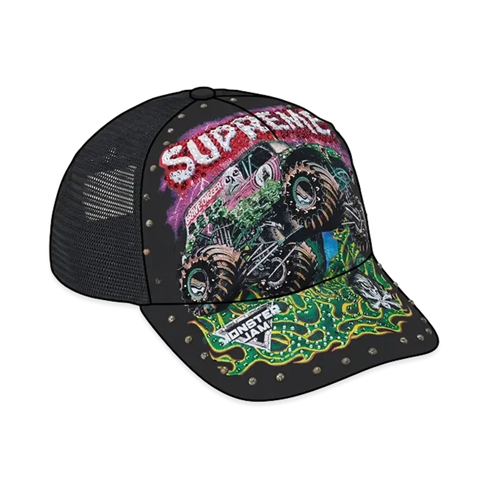 Supreme Grave Digger Mesh Back 5-Panel "Black"
