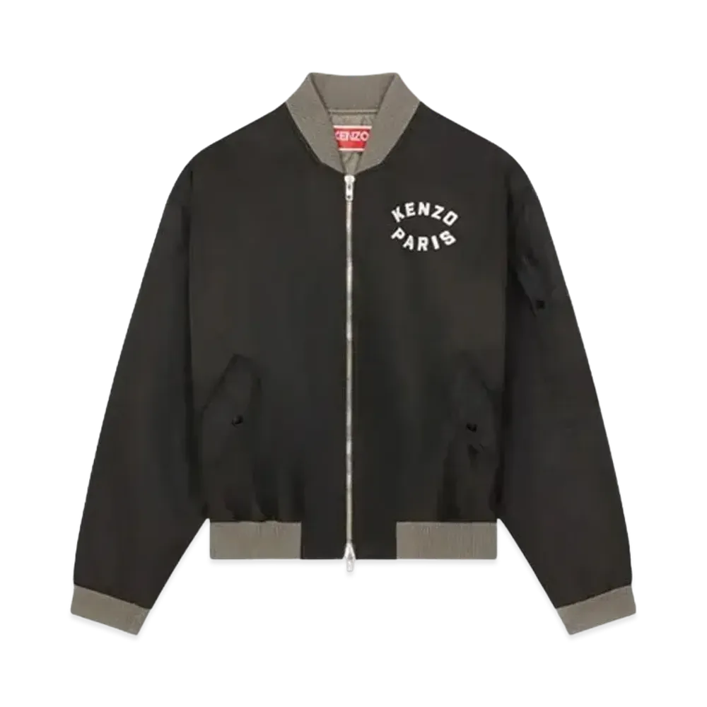 KENZO 'LUCKY TIGER' Embroidery Bomber Jacket "Black"