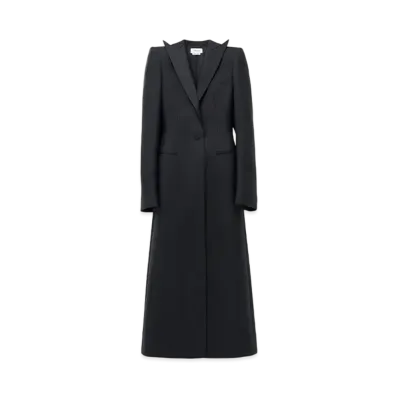 Alexander McQUEEN Single-Breasted Coat "Black"
