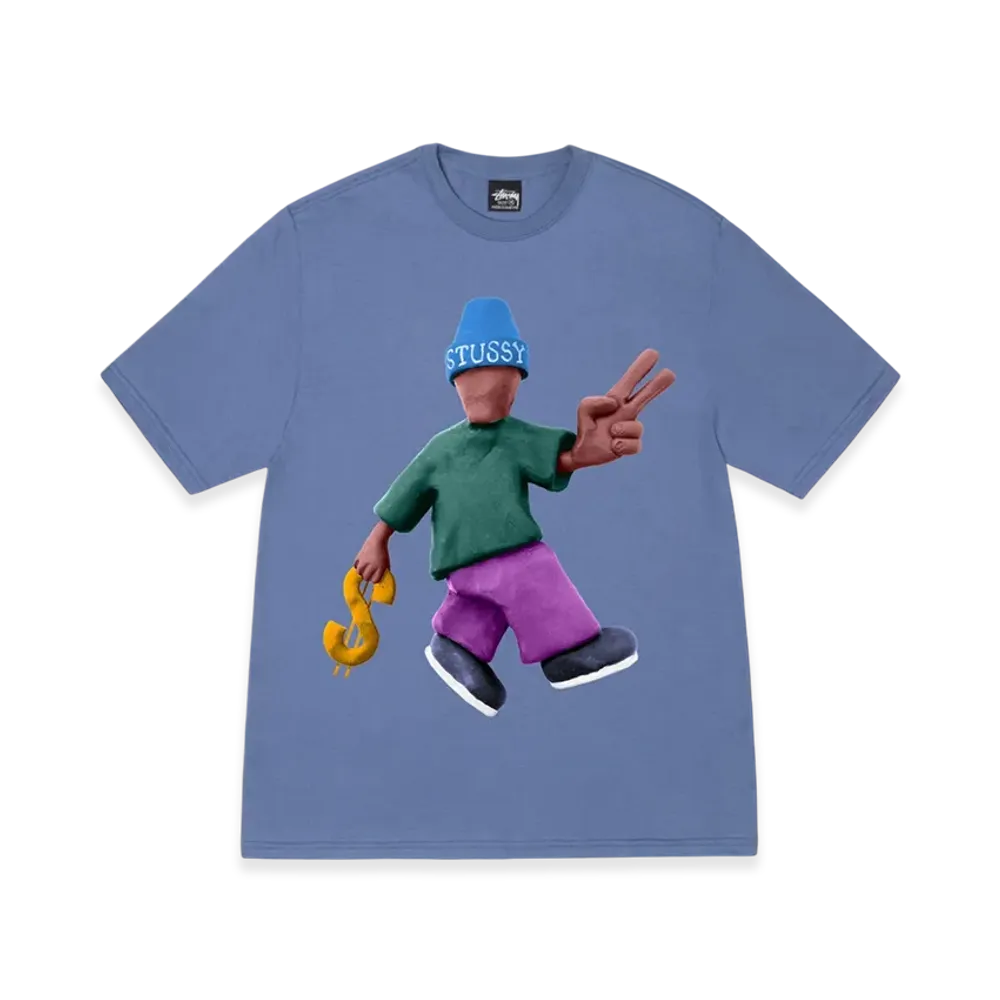 Stussy Peace & Prosperity Tee "Storm"