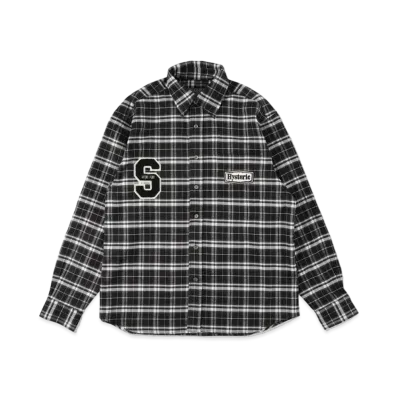 WIND AND SEA x HYSTERIC GLAMOUR Check Shirt "Black"