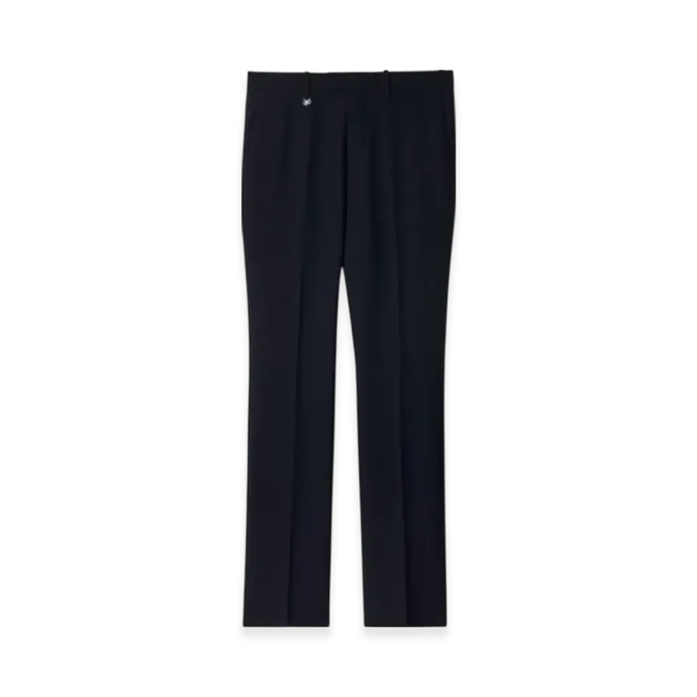 Burberry Wool Mohair Tailored Trousers "Navy"
