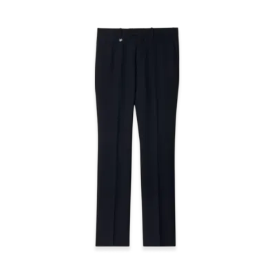Burberry Wool Mohair Tailored Trousers "Navy"