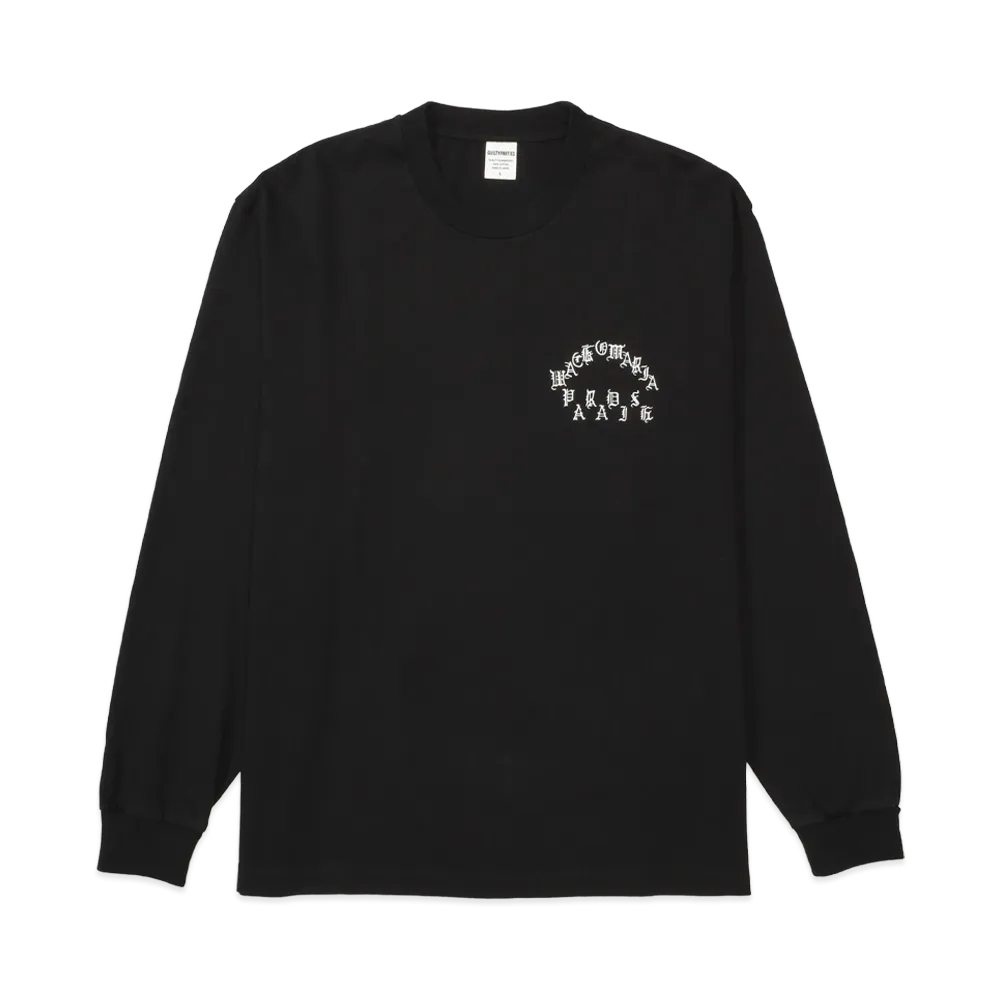 WACKO MARIA Washed Heavy Weight Long Sleeve T-Shirt "Black"