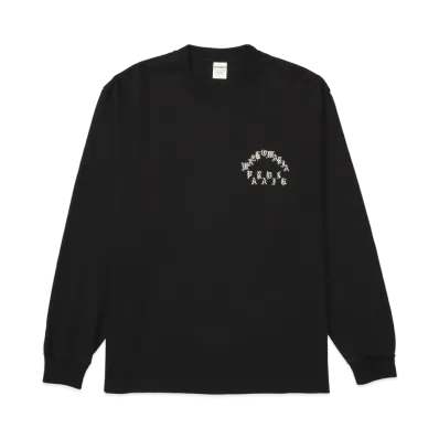 WACKO MARIA Washed Heavy Weight Long Sleeve T-Shirt "Black"