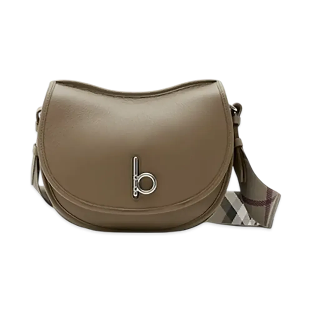 Burberry Small Rocking Horse Satchel "Blush/Swamp"