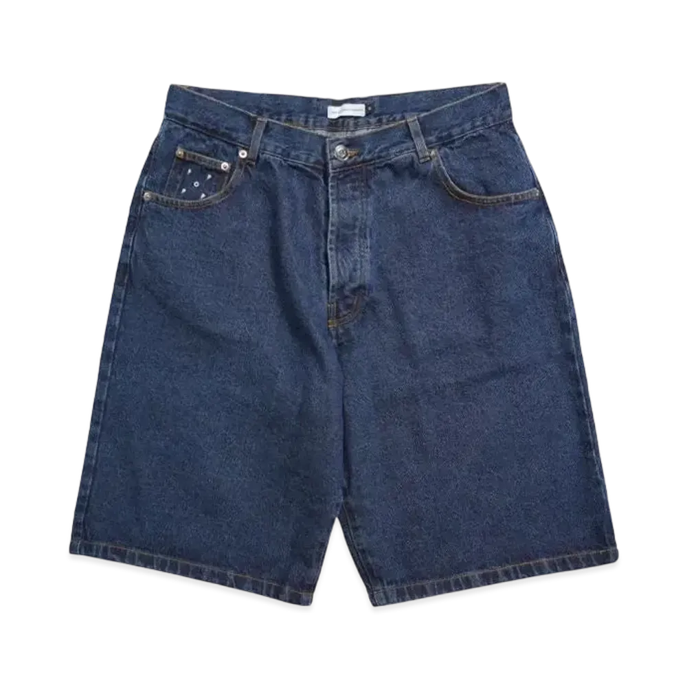 POP TRADING COMPANY drs denim shorts "RINSED"