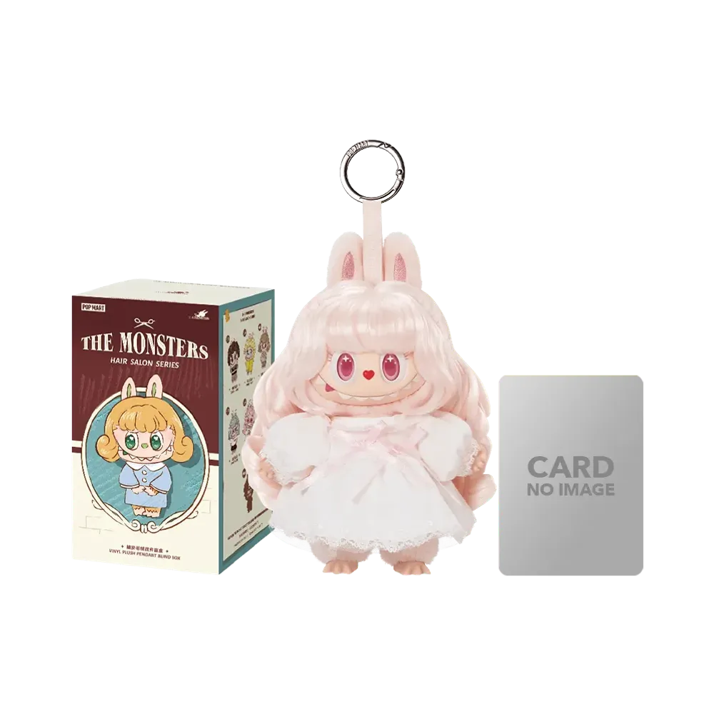 POP MART THE MONSTERS (LABUBU) Hair Salon Series - Vinyl Plush Pendant VELVET NOON