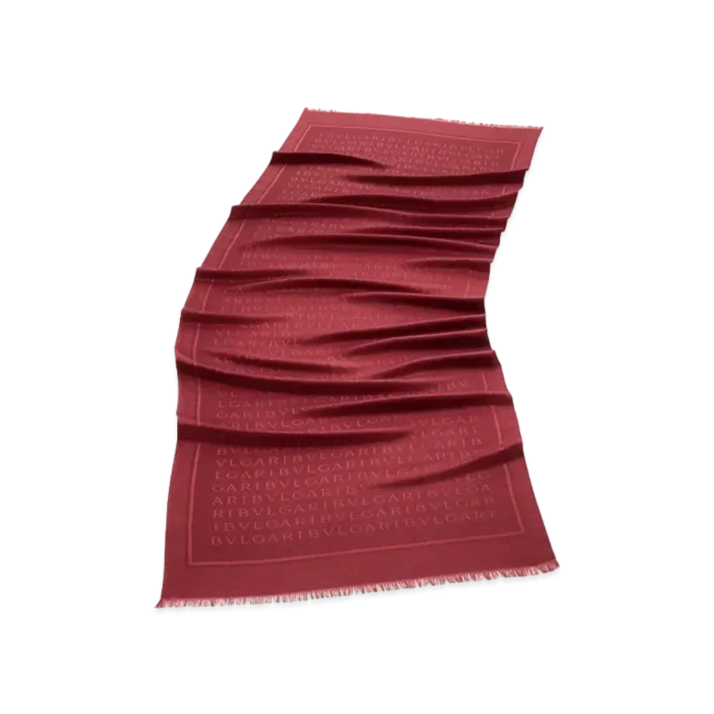BVLGARI Logomania Stole "Red"