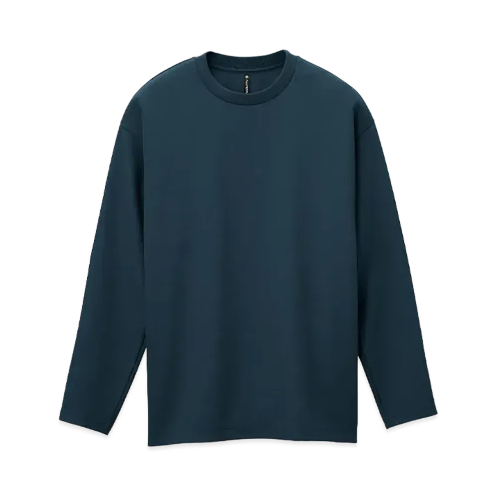 DESCENTE ALLTERRAIN I/O Stretch Twill L/S T-Shirts "Dark Green"