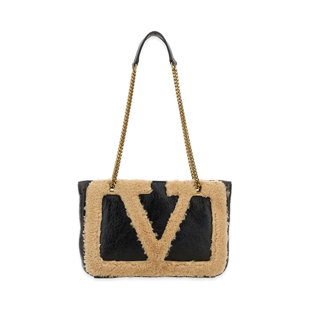 Valentino Women's Two-Tone Leather Viva Superstar Shoulder Bag "Multicolor"