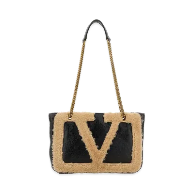 Valentino Women's Two-Tone Leather Viva Superstar Shoulder Bag "Multicolor"
