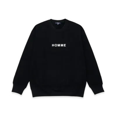 COMME des GARCONS HOMME Cotton Terry Cloth Garment Print T-Shirts "Black"