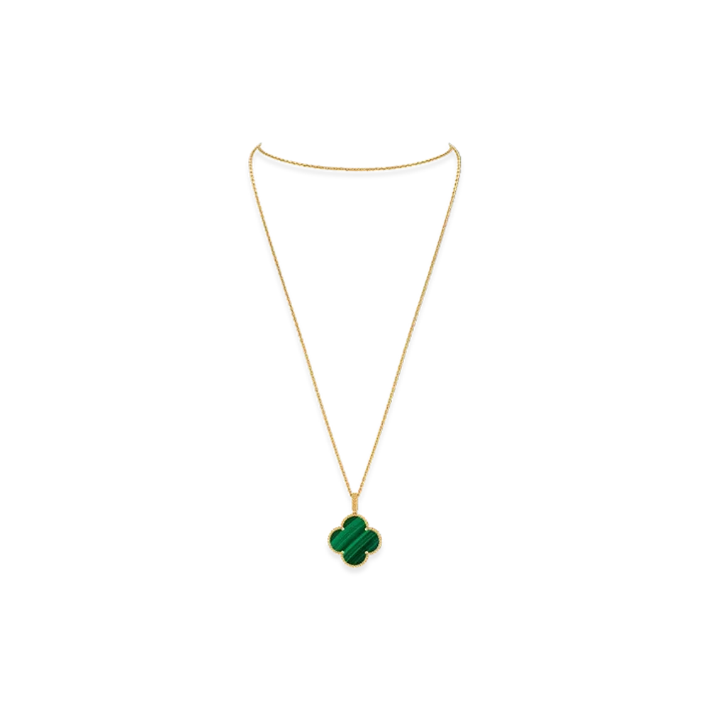Van Cleef & Arpels Magic Alhambra long necklace 1 motif "18K Yellow gold/Malachite"
