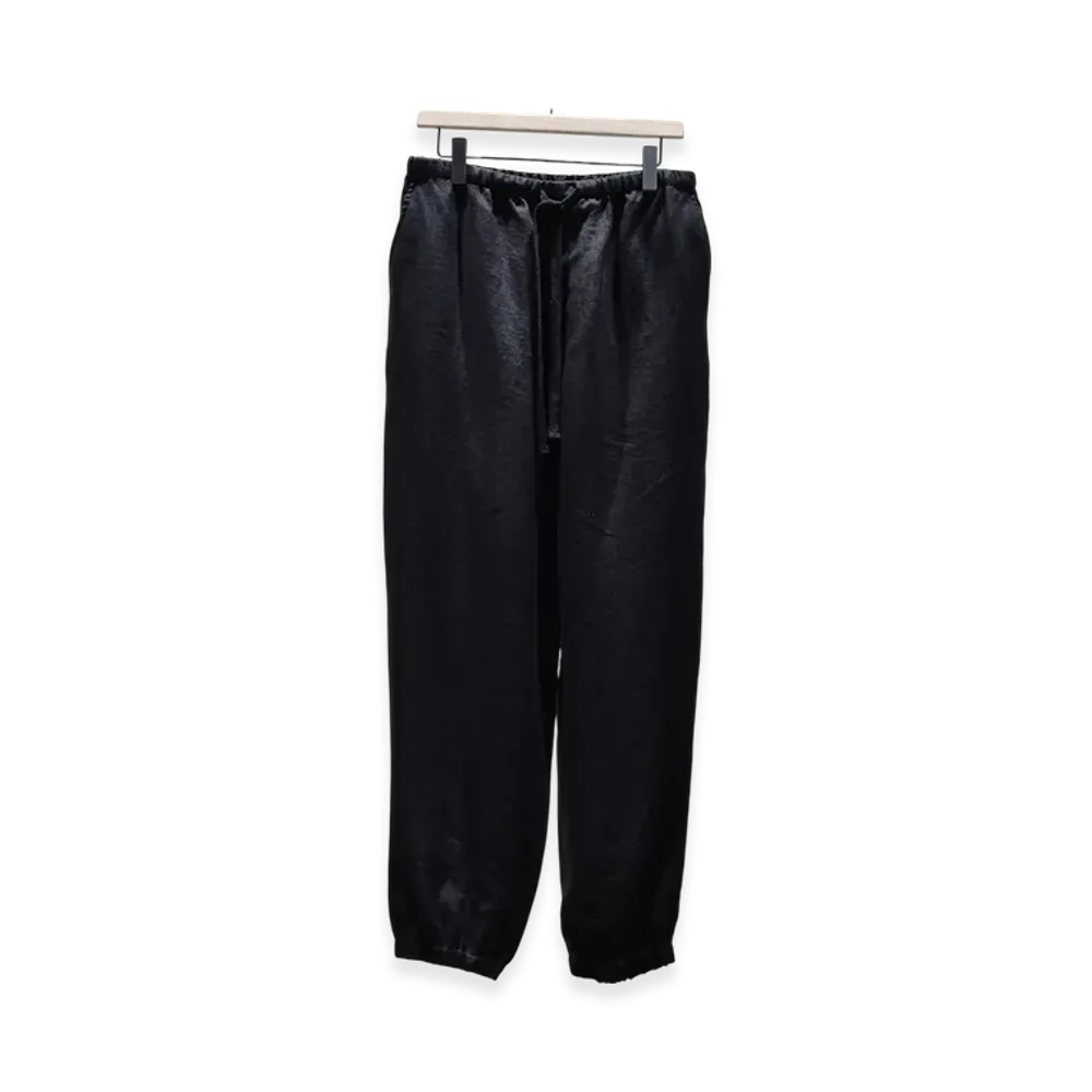 COMOLI Canapa Drawstring Pants SS25 "Black"
