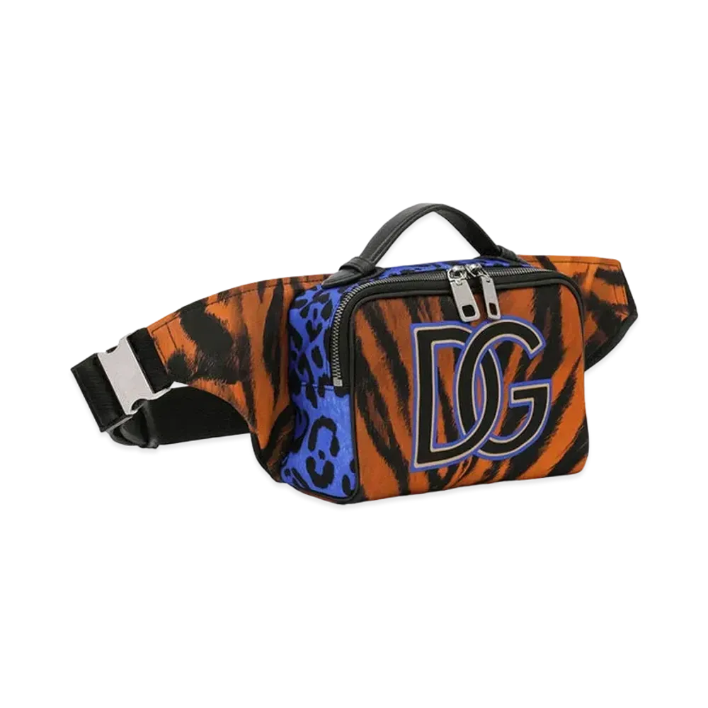 Dolce&Gabbana Waist Pouch Nylon Tiger Print "Multicolor"