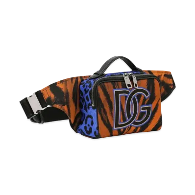 Dolce&Gabbana Waist Pouch Nylon Tiger Print "Multicolor"